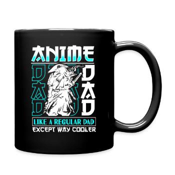 Anime Papa Père Otaku - Mug uni - noir - Droite