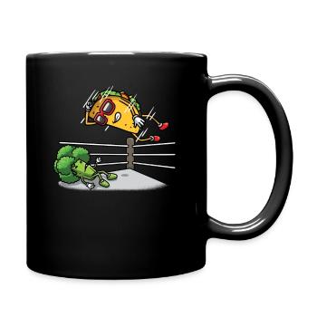 Taco Wrestling Mexikanischer Ringer Cinco De Mayo - Tasse einfarbig - Schwarz - Rechts