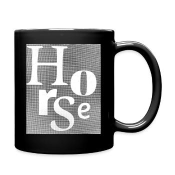 Horse - Tasse einfarbig - Schwarz - Rechts