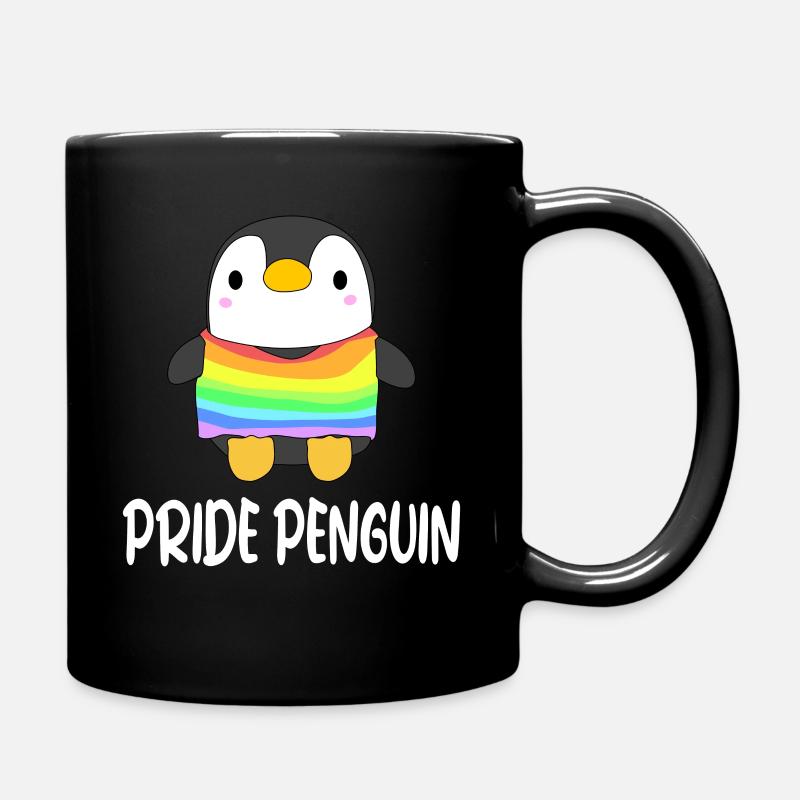 Pride Penguin - Tasse einfarbig - Schwarz