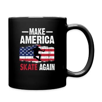 Make America Skate Again Skateboard Vêtements - Mug uni - noir - Droite