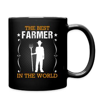 Landwirt Bauer Beruf Landwirtschaft Geschenk - Tasse einfarbig - Schwarz - Rechts