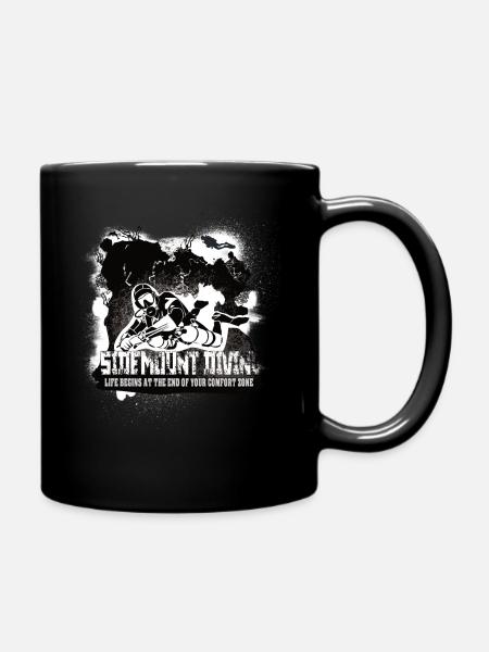 Sidemount Diving Reef End of the Comfort Zone - Tasse einfarbig - Schwarz