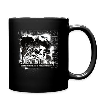 Ocean Explorer Scuba Diving Sidemount Diving Reef - Full Colour Mug - black - Right