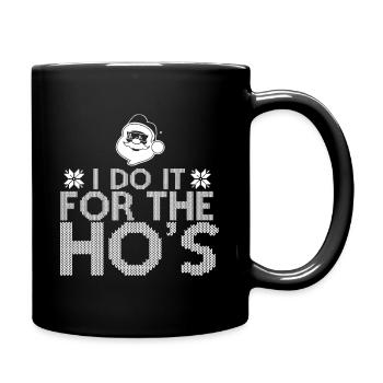 Ho Ho Ho - Tasse einfarbig - Schwarz - Rechts