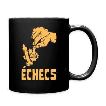 échecs main prendre une pièce tactique stratégie - Mug uni - noir - Droite