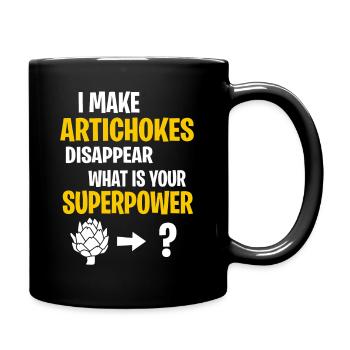 Superpower Artichoke Edition - Tasse einfarbig - Schwarz - Rechts