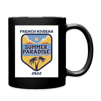 vacances d'été cote d"azure france - Mug uni - noir - Droite
