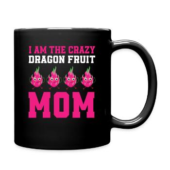 Drachenfrucht Mama - Tasse einfarbig - Schwarz - Rechts