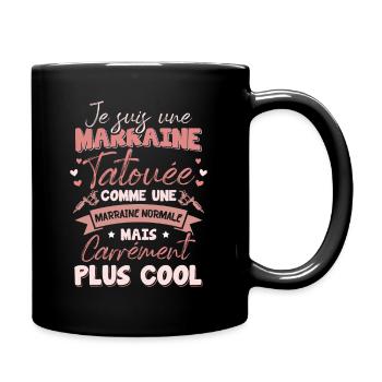 Godmother tattooed like a normal godmother - Full Colour Mug - black - Right