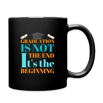 The conclusion is not the end it is the beginning - Full Colour Mug - black - Right