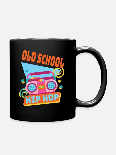 Rétro Old School Hip Hop 80s 90s Graffiti Cassette - Mug uni - noir