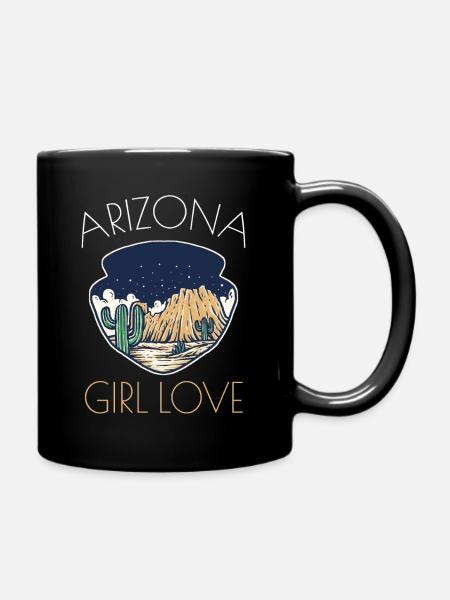 Arizona Girl Love Arizona Home Shirt - Tazza monocolore - nero