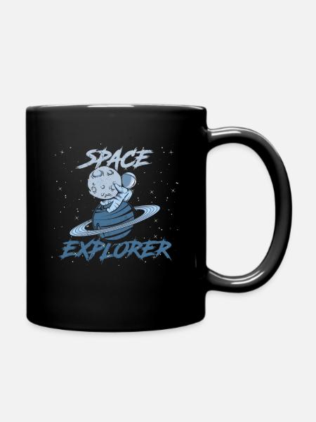 Astronaut Space Explorer - Tasse einfarbig - Schwarz