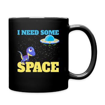 Astronauti need some Space - Full Colour Mug - black - Right