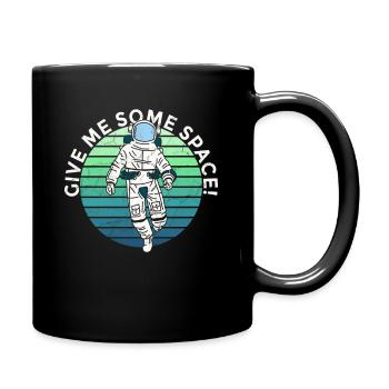 Astronaut Give me some Space - Full Colour Mug - black - Right