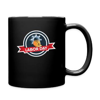 Labor Day - Tasse einfarbig - Schwarz - Rechts