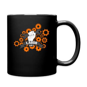 Labor Day - Tasse einfarbig - Schwarz - Rechts