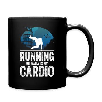 Parkour Design pour Freerunner | Freerunning - Mug uni - noir - Droite
