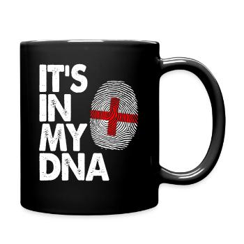 England It's In My DNA British English UK Briton - Full Colour Mug - black - Right