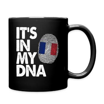 France It's In My DNA French la République - Full Colour Mug - black - Right