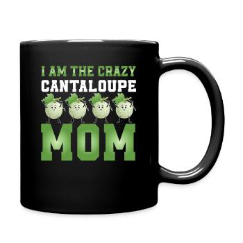 Cantaloupe-Melonen Mama - Tasse einfarbig - Schwarz - Rechts