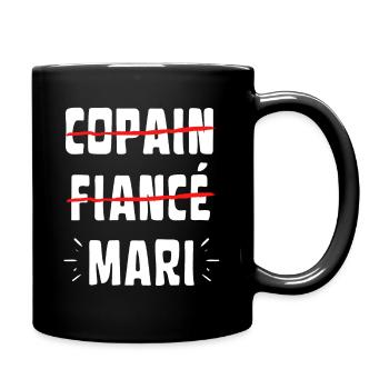 Copain fiancé mari EVG mariage Humour - Mug uni - noir - Droite