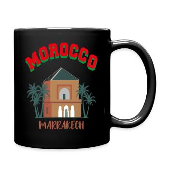 marrakech morocco t-shirt - Full Colour Mug - black - Right
