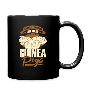 Drôle de cochon d’Inde Animaux Cadeau - Mug uni - noir - Droite
