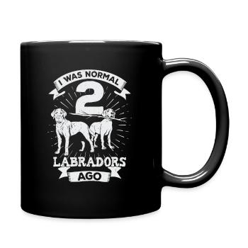 Deux Labrador Retriever Dog Dog Owner Gift - Mug uni - noir - Droite