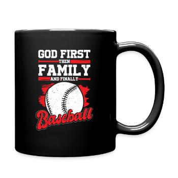 Baseball Sports Baseball Player Gift - Full Colour Mug - black - Right