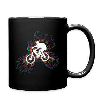 CONCEPTION DE CHEMISE DE VÉLO DE MONTAGNE - Mug uni - noir - Droite