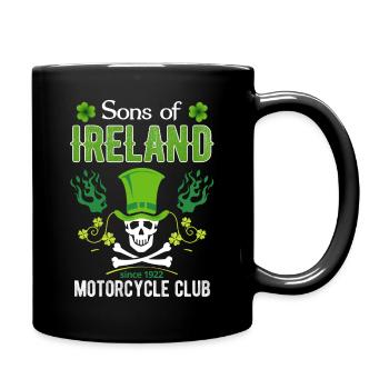 Ireland Motorcycle Club Irish Biker - Full Colour Mug - black - Right