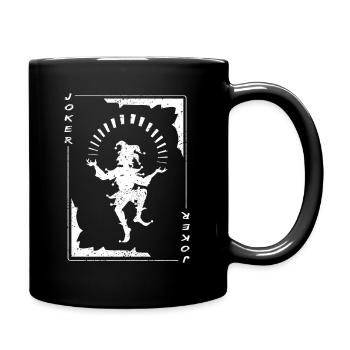 JOKER Karte Spielkarten Joker - Tasse einfarbig - Schwarz - Rechts