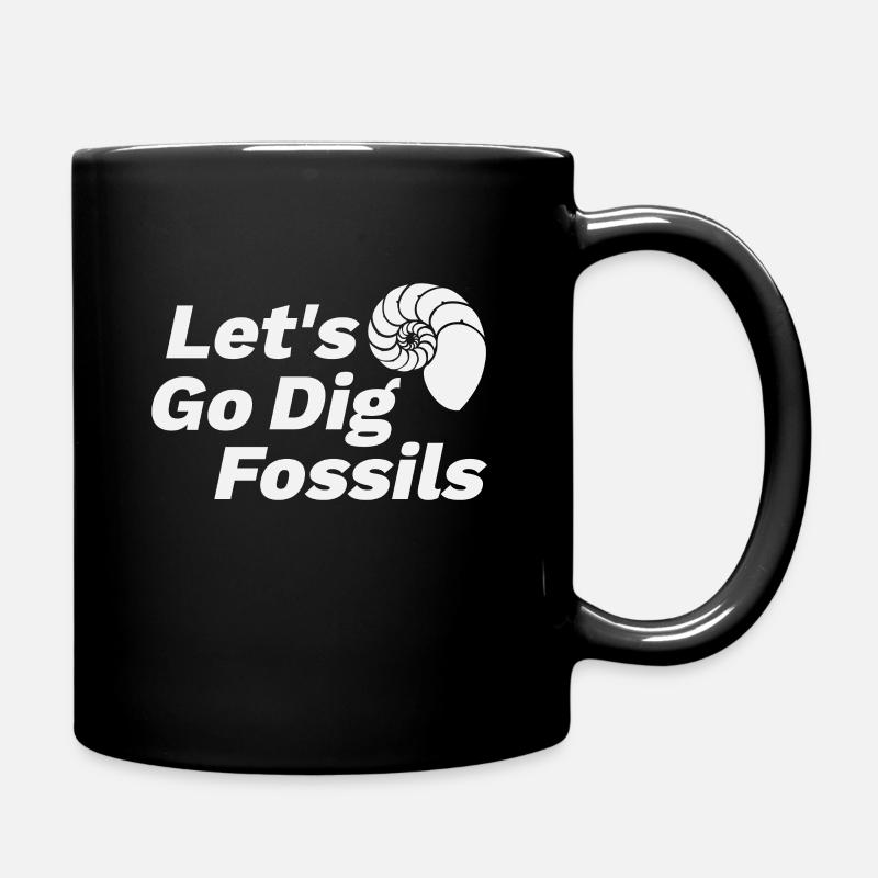 Fossilisation Ammonite Dicton - Mug uni - noir