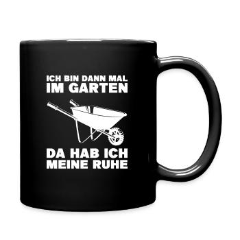 Garten Landschaftsbau Gärtner Geschenk - Tasse einfarbig - Schwarz - Rechts