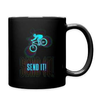 Vélo de montagne Envoyez-le - Mug uni - noir - Droite