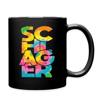 Schlager Schlagerfan Schlagermusik Schlagerparty - Tasse einfarbig - Schwarz - Rechts