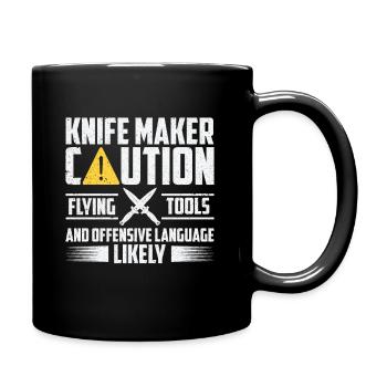 Knifemaking Knife Making Bladesmith Smithing Knife - Full Colour Mug - black - Right