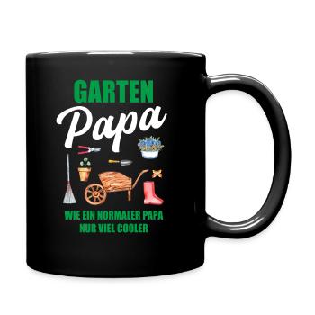 Garten Papa Lustiger Spruch Geschenk Herren - Tasse einfarbig - Schwarz - Rechts