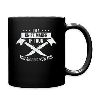 Knifemaking Knife Making Bladesmith Smithing Knife - Full Colour Mug - black - Right