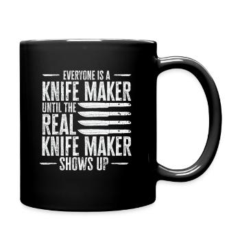Knifemaking Knife Making Bladesmith Smithing Knife - Full Colour Mug - black - Right