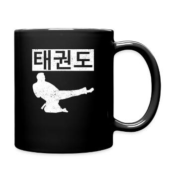 Tae Kwon Do Symbol Training Taekwondo Koreanische - Tasse einfarbig - Schwarz - Rechts