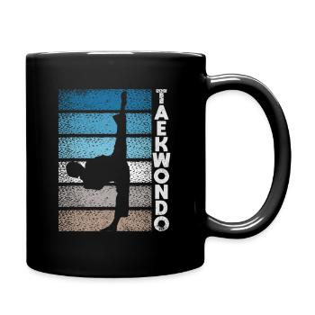 Tae Kwon Do Fighter Taekwondo Korean Fight - Full Colour Mug - black - Right