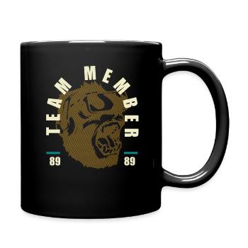 TEAM TSHIRT NUMBER 89 BY MONKEYMAN - Tasse einfarbig - Schwarz - Rechts