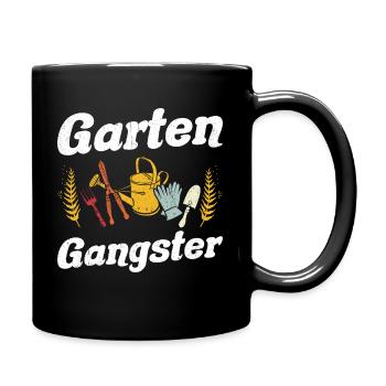 Garten Gangster Gärtnern Gartenarbeit Geschenk - Tasse einfarbig - Schwarz - Rechts