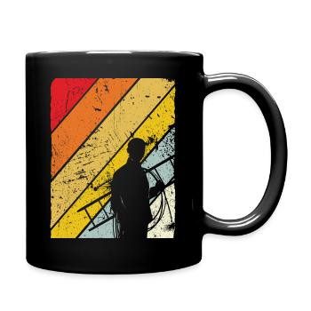 Schornsteinfeger Schornstein Vintage Kaminfeger Ge - Tasse einfarbig - Schwarz - Rechts