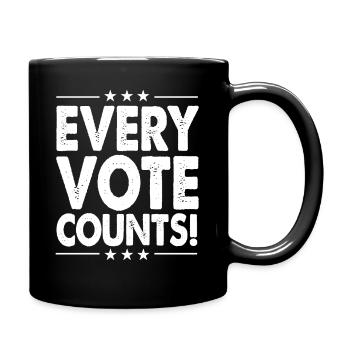 Every Vote Counts Election - Full Colour Mug - black - Right