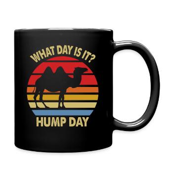 Hump Day Wednesday Fun Retro - Full Colour Mug - black - Right