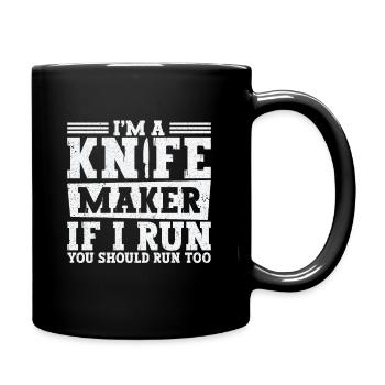 Knifemaking Knife Making Bladesmith Smithing Knife - Full Colour Mug - black - Right